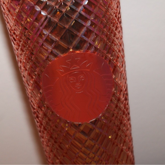 Starbucks 2021 Holiday Jeweled Studded Rose Gold 24oz Tumbler Cold Cup - Picture 2 of 6